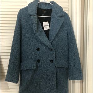 boucle trench coat